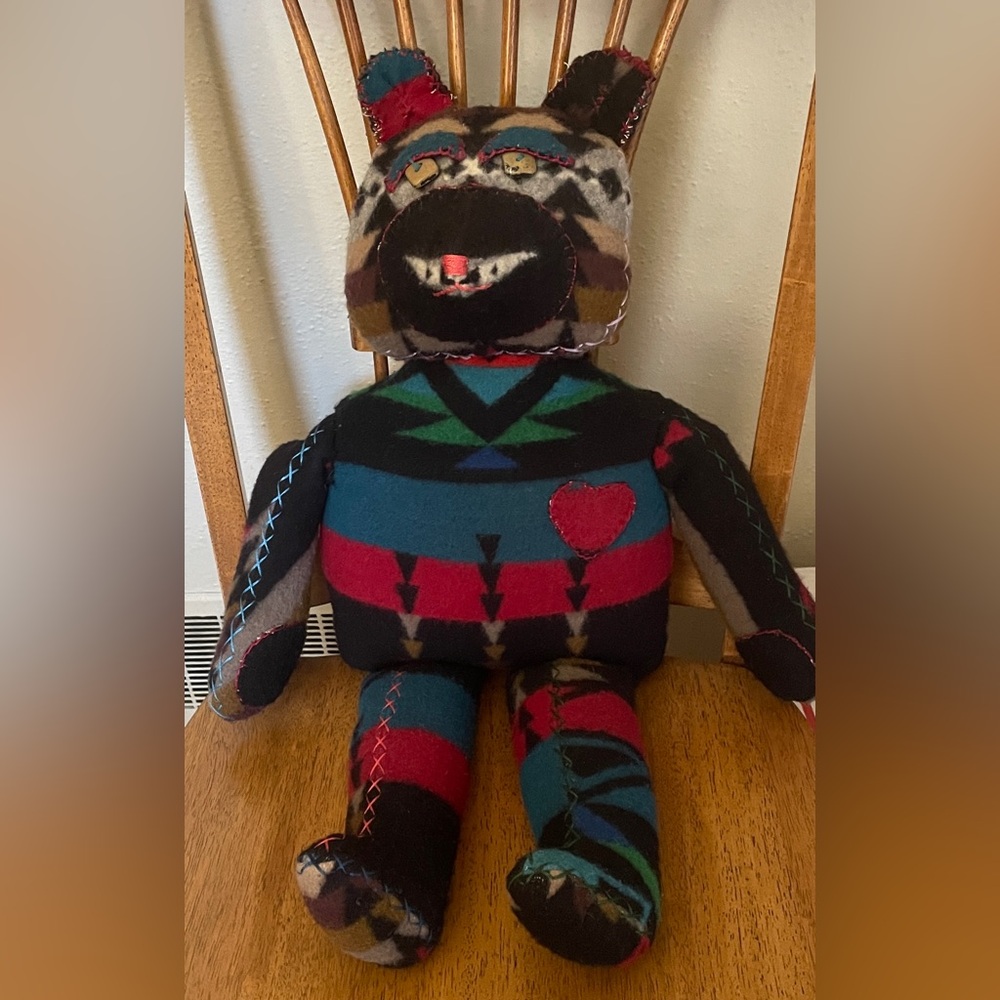 24” Teddy Bear - Indian Blanket - Handmade - OOAK
